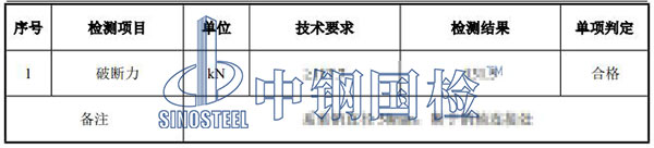 吊裝帶檢測(cè)項(xiàng)目結(jié)果
